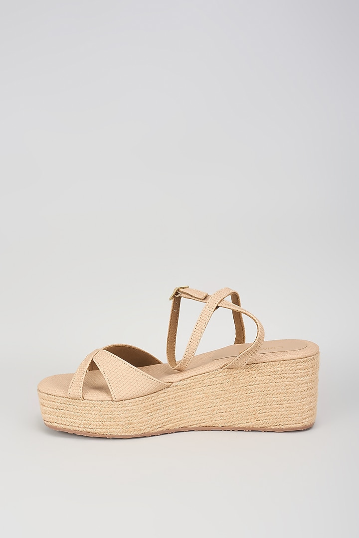 Ivory Leather Flats by Crimzon at Pernia's Pop Up Shop