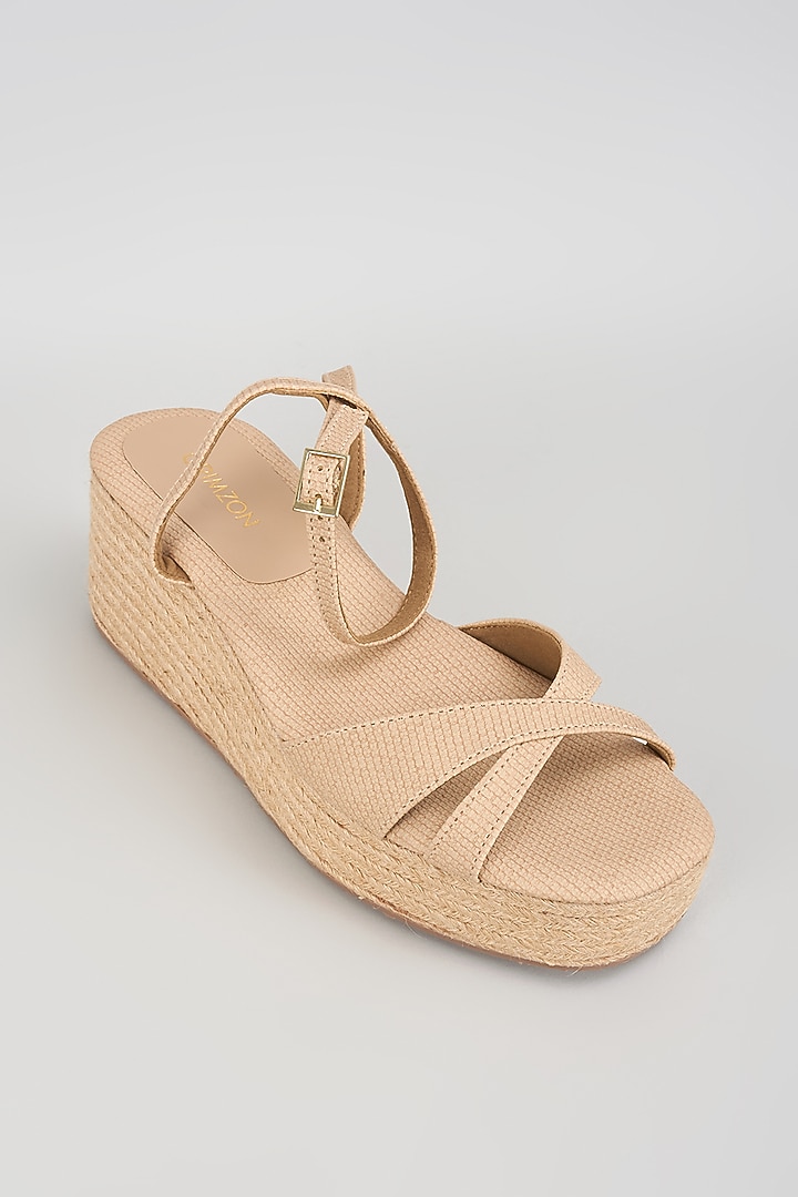 Ivory Leather Flats by Crimzon at Pernia's Pop Up Shop