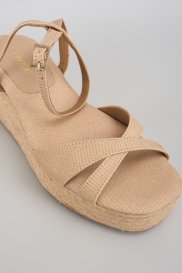 Ivory Leather Flats by Crimzon at Pernia's Pop Up Shop