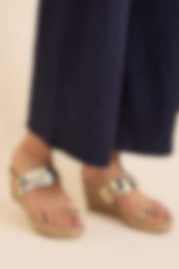 Taupe Faux Leather Heels by Crimzon at Pernia's Pop Up Shop