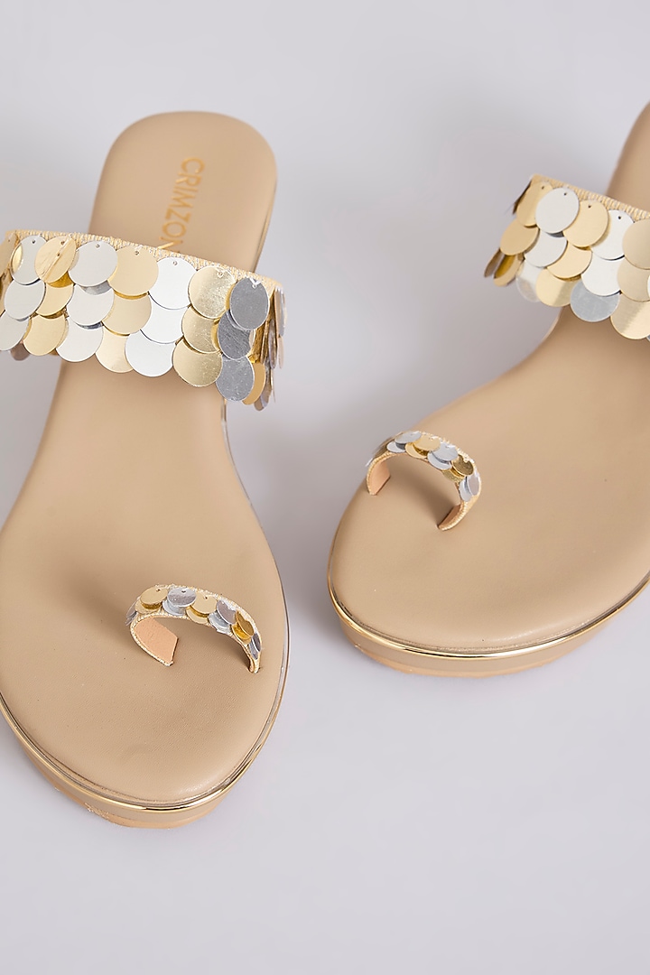 Taupe Faux Leather Heels by Crimzon at Pernia's Pop Up Shop