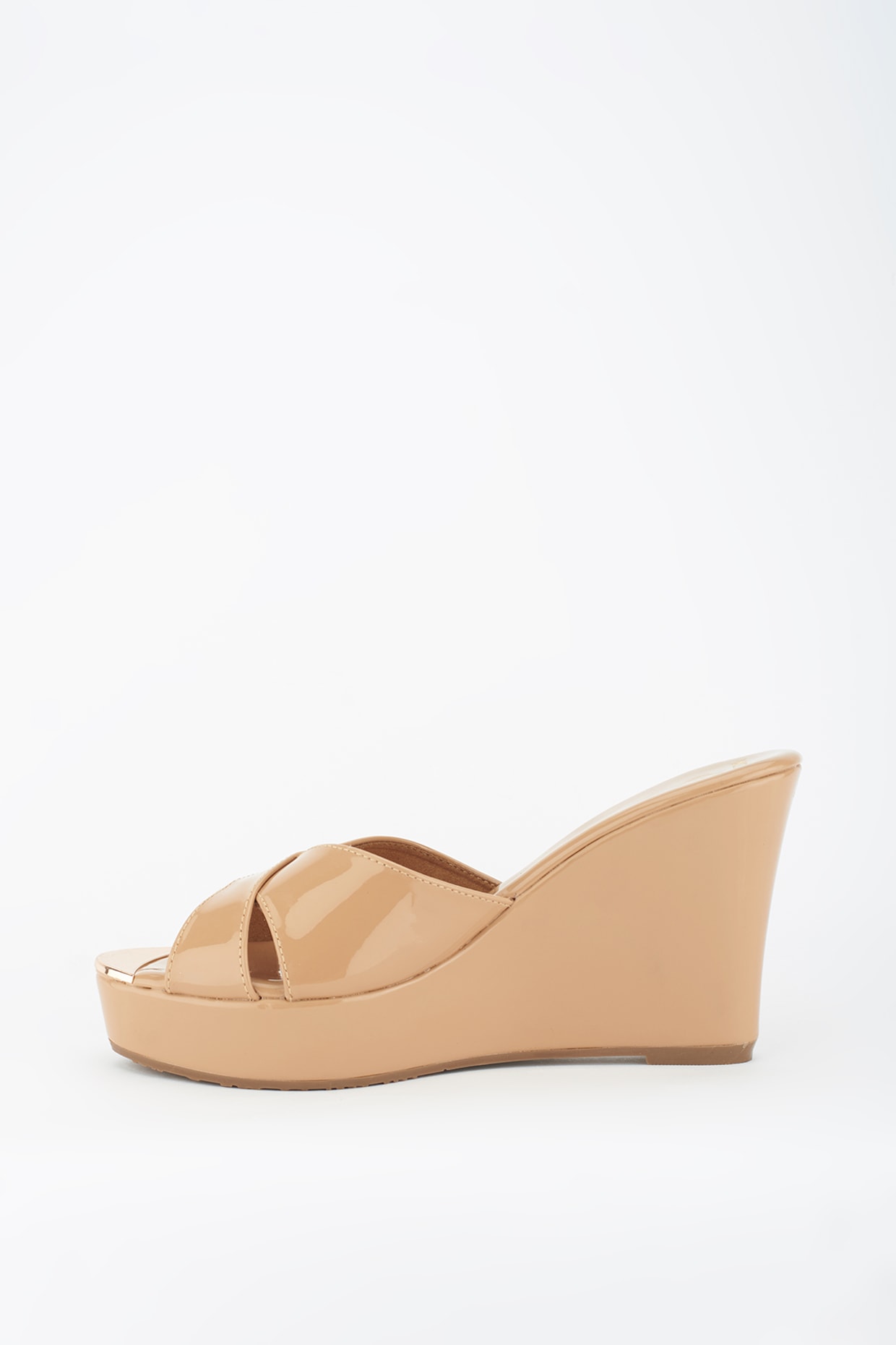 Nude wedge best sale