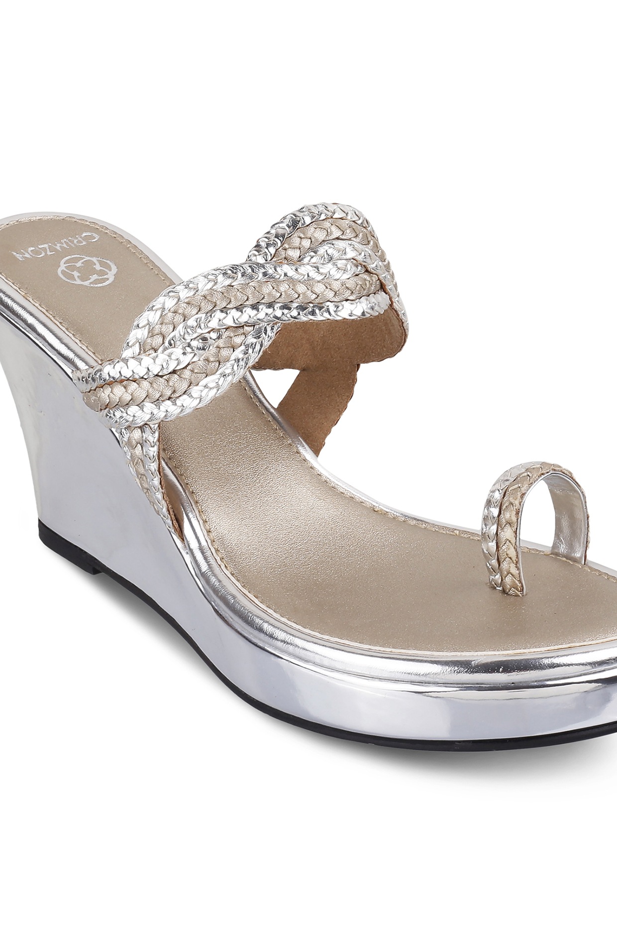 Silver store kolhapuri wedges