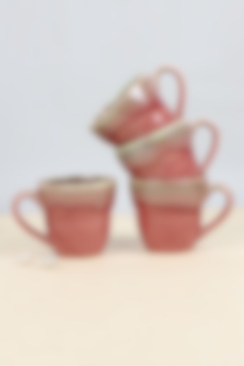 Maroon Classic Wave Ceramic Mug by Design Gaatha at Pernia's Pop Up Shop