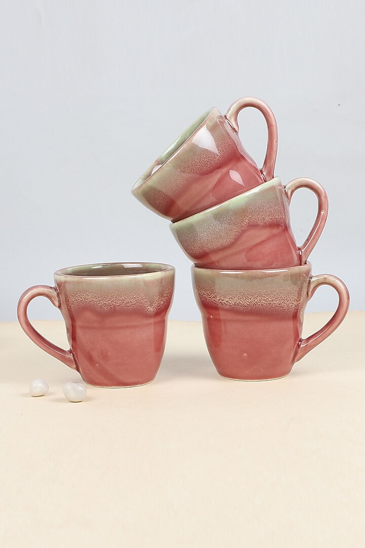 Maroon Classic Wave Ceramic Mug by Design Gaatha at Pernia's Pop Up Shop