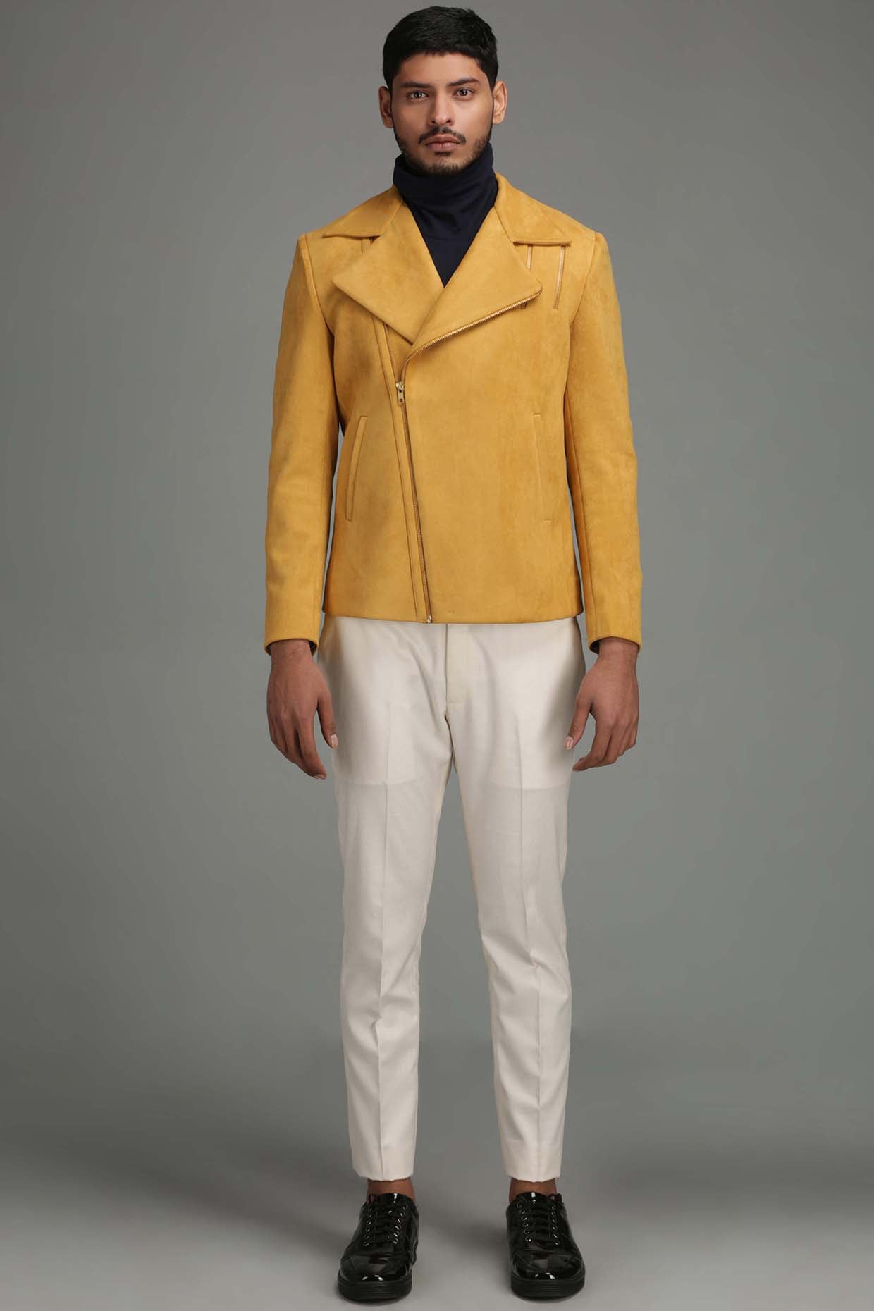 mustard yellow bomber jacket