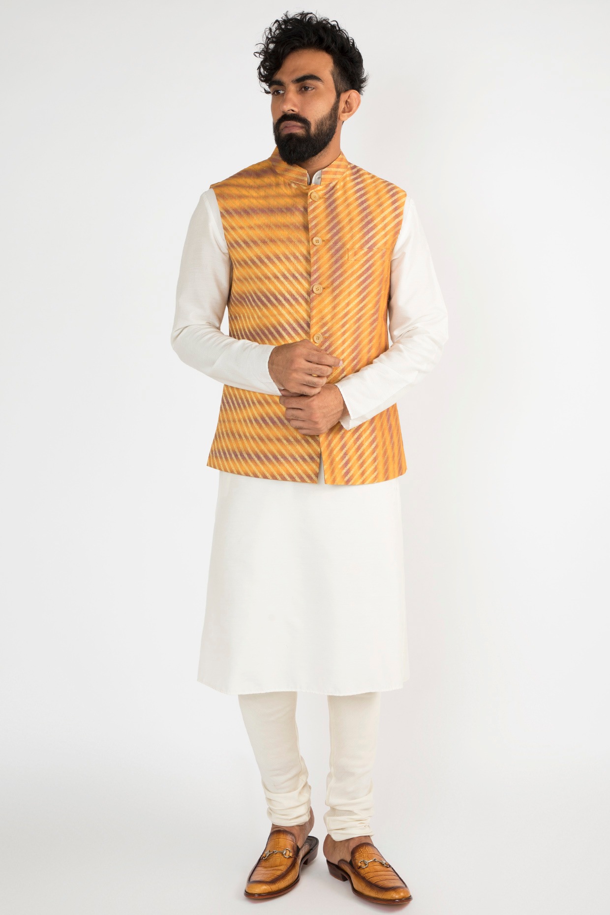 nehru jacket with tie