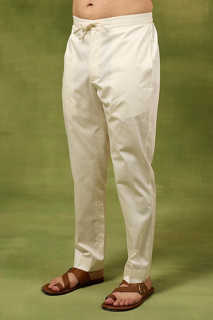 Mustard Chanderi Embroidered Kurta Set by Countrymade at Pernia's Pop Up Shop