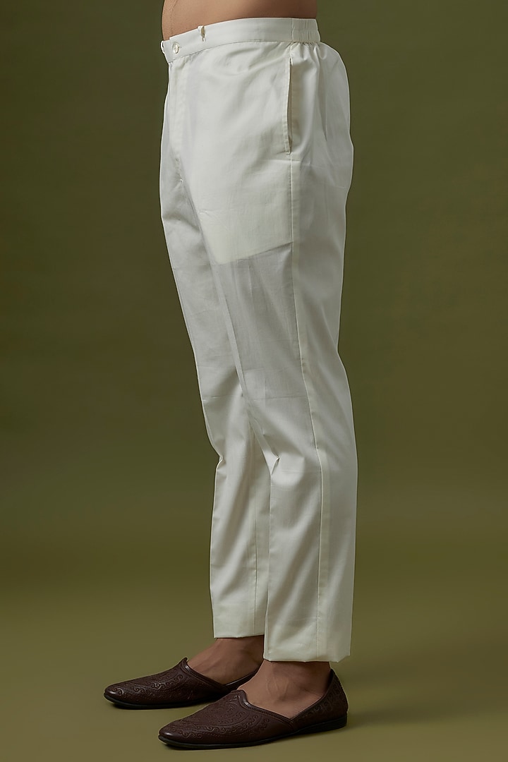 Mustard Chanderi Hand Embroidered Kurta Set by Countrymade at Pernia's Pop Up Shop