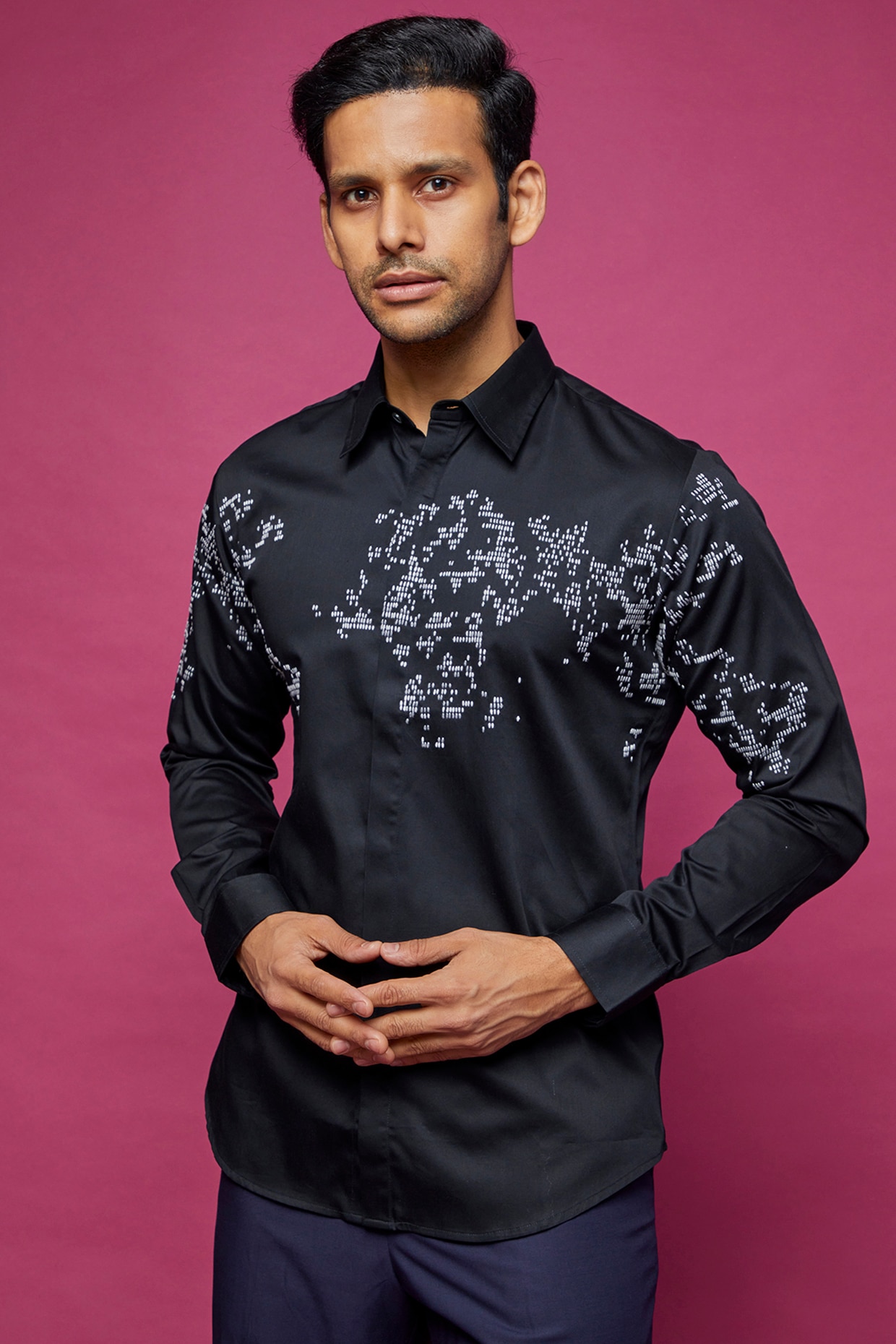 men's satin shirts macy's