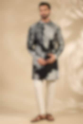 Multi-Colored Silk Printed Kurta by Countrymade at Pernia's Pop Up Shop