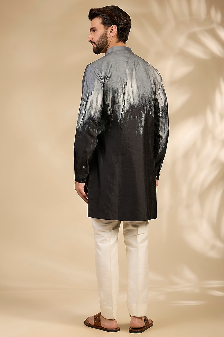 Multi-Colored Silk Printed Kurta by Countrymade at Pernia's Pop Up Shop