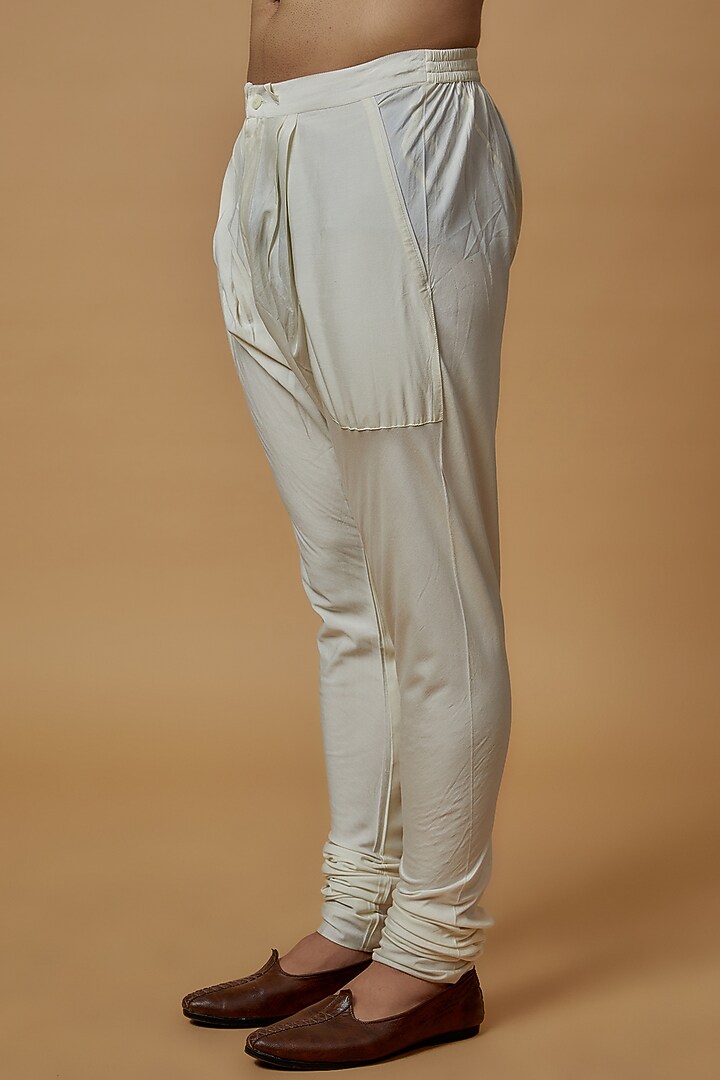 Blue Chanderi Embroidered Kurta Set by Countrymade at Pernia's Pop Up Shop