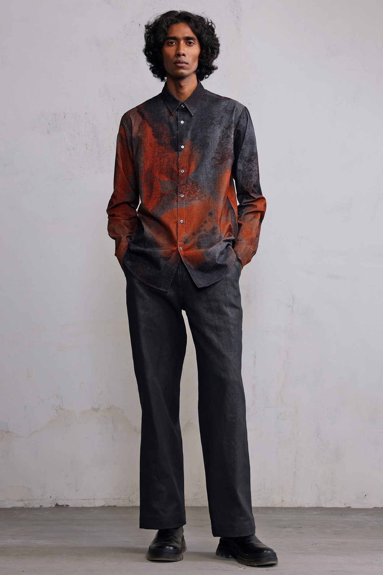 Multi-Colored Corduroy Printed Shirt by Countrymade at Pernia's Pop Up Shop  2025