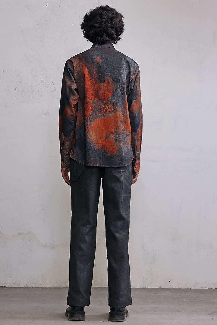 Multi-Colored Corduroy Printed Shirt by Countrymade at Pernia's Pop Up Shop