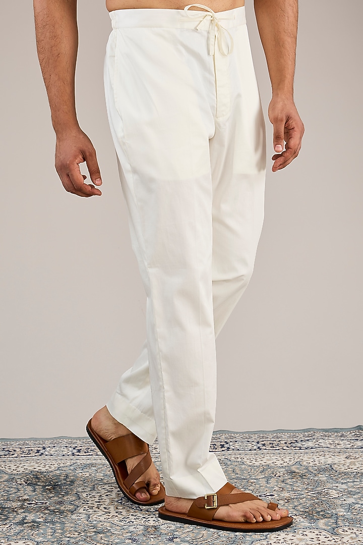 Pink & White Cotton Printed Kurta Set by Countrymade at Pernia's Pop Up Shop