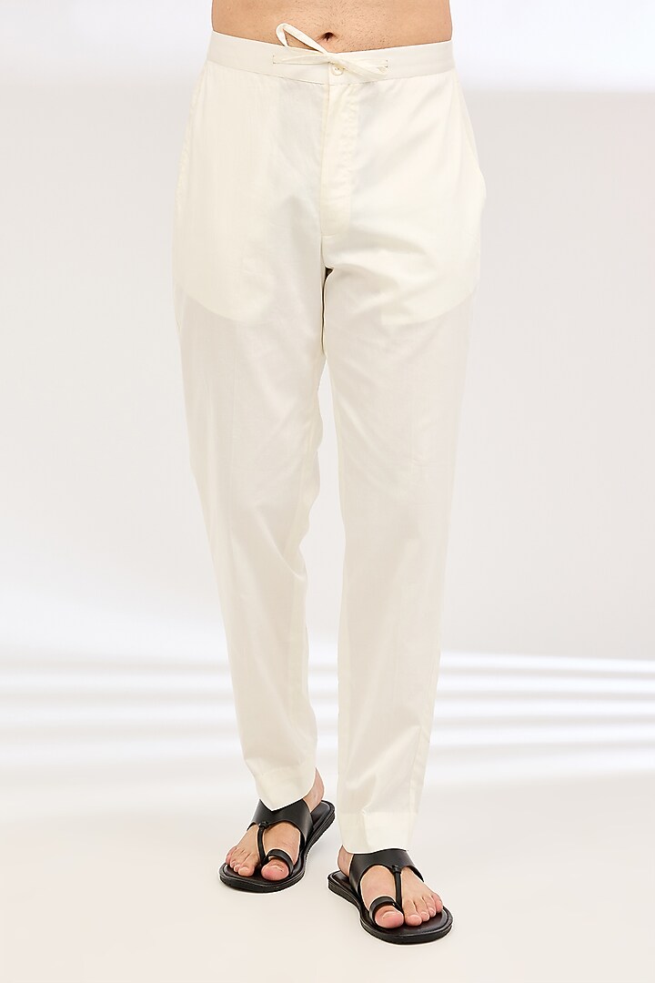 Navy Silk Printed Kurta Set by Countrymade at Pernia's Pop Up Shop