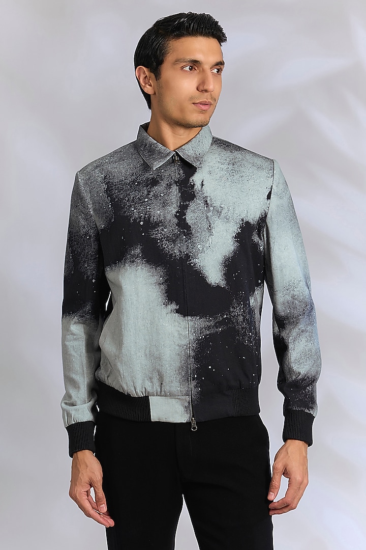 Multi-Colored Cotton Twill Jacket by Countrymade at Pernia's Pop Up Shop