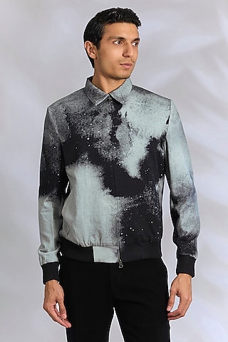 Multi-Colored Cotton Twill Jacket by Countrymade