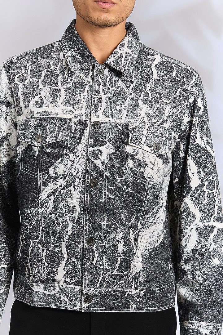 Multi-Colored Light Denim Jacket by Countrymade at Pernia's Pop Up Shop