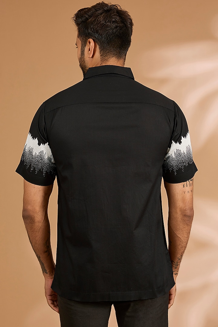Black Cotton Wedding Shirt by Countrymade at Pernia's Pop Up Shop