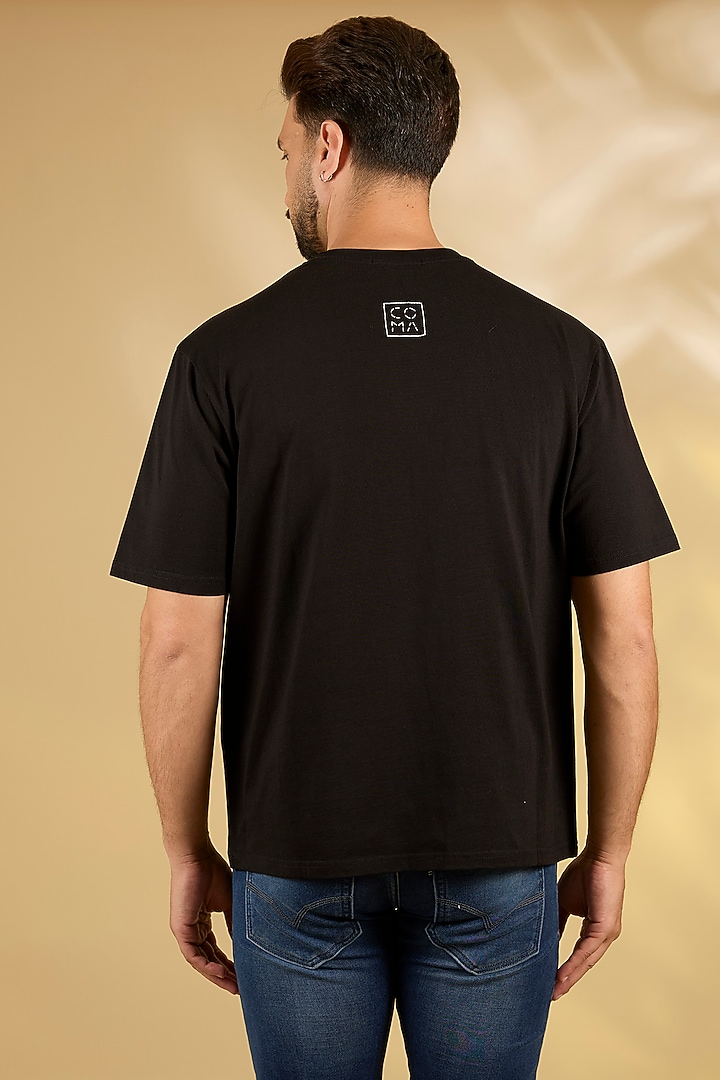 Black Knit T-Shirt by Countrymade at Pernia's Pop Up Shop
