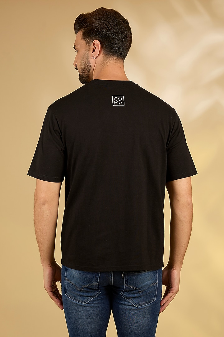 Black Knit T-Shirt by Countrymade at Pernia's Pop Up Shop