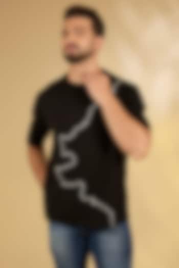 Black Knit T-Shirt by Countrymade at Pernia's Pop Up Shop