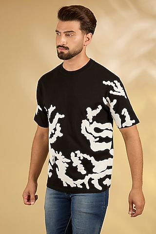 Black Knit T-Shirt by Countrymade
