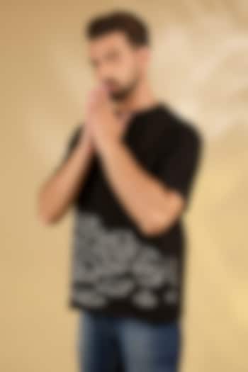 Black Knit T-Shirt by Countrymade at Pernia's Pop Up Shop