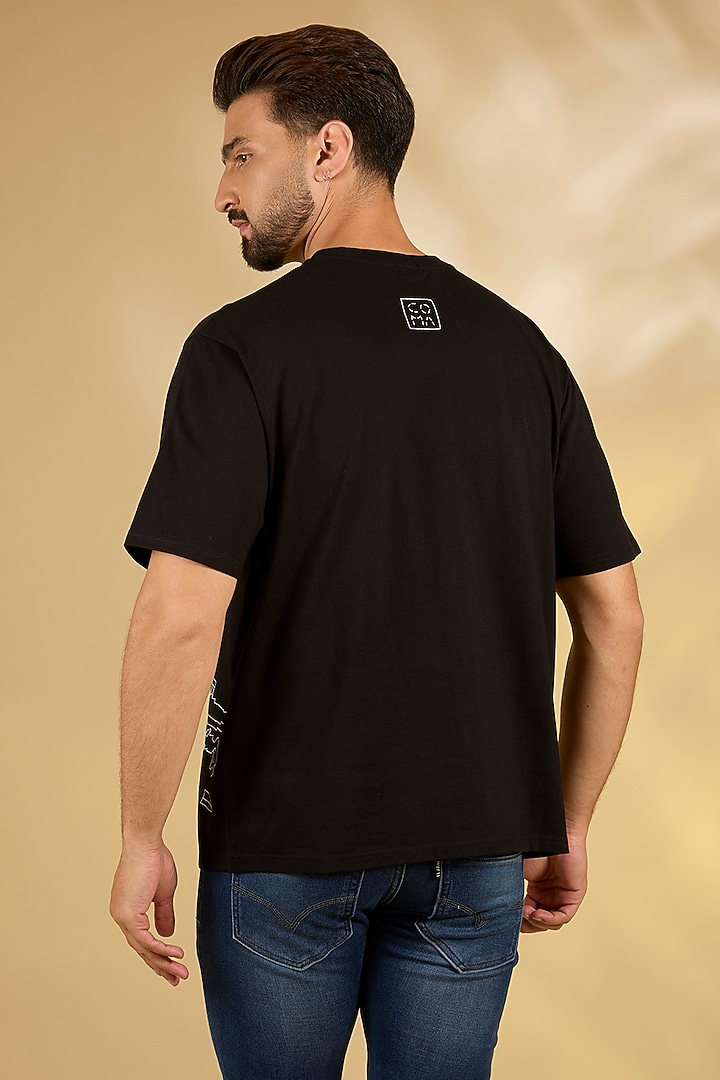 Black Knit T-Shirt by Countrymade at Pernia's Pop Up Shop