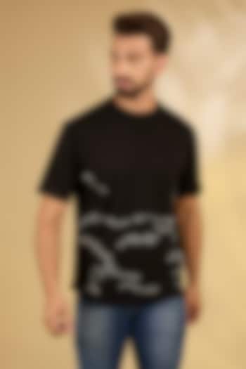 Black Knit T-Shirt by Countrymade at Pernia's Pop Up Shop