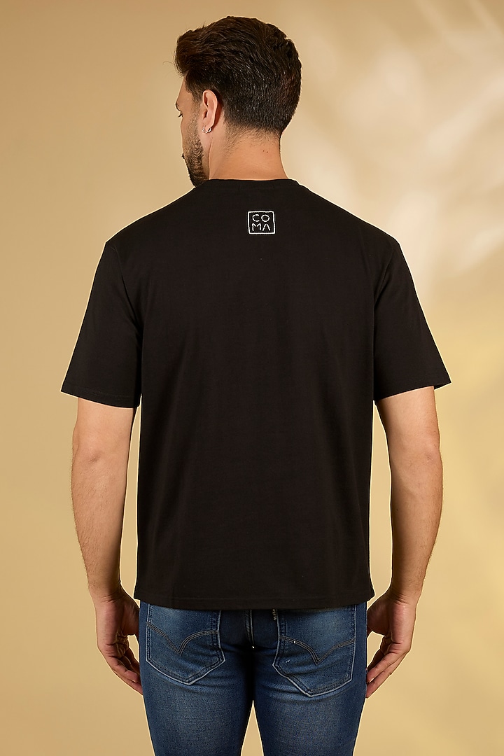 Black Knit T-Shirt by Countrymade at Pernia's Pop Up Shop