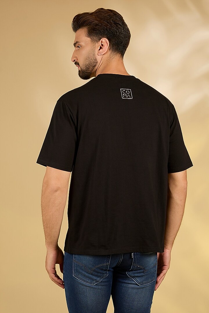 Black Knit T-Shirt by Countrymade at Pernia's Pop Up Shop