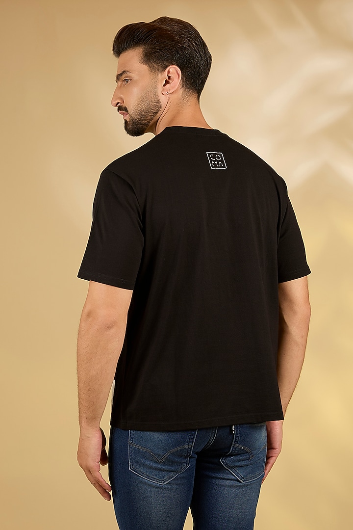 Black Knit T-Shirt by Countrymade at Pernia's Pop Up Shop