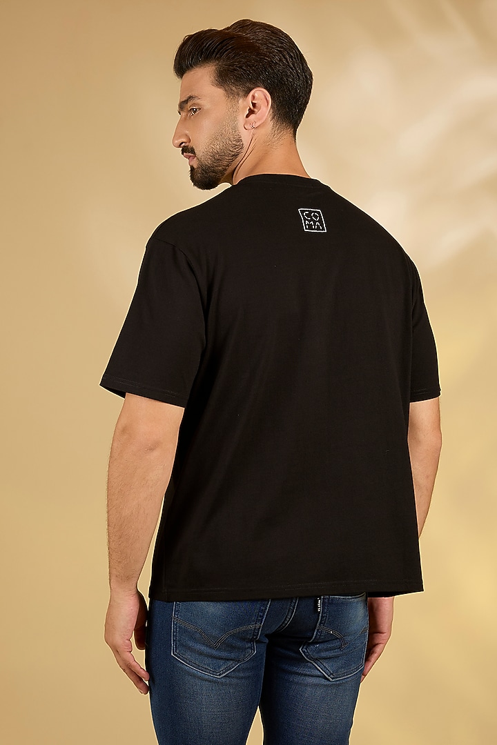 Black Knit T-Shirt by Countrymade at Pernia's Pop Up Shop