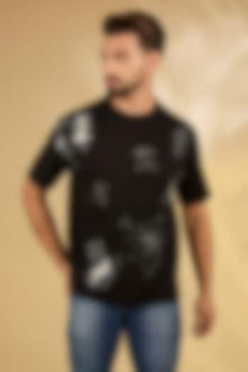 Black Knit T-Shirt by Countrymade at Pernia's Pop Up Shop