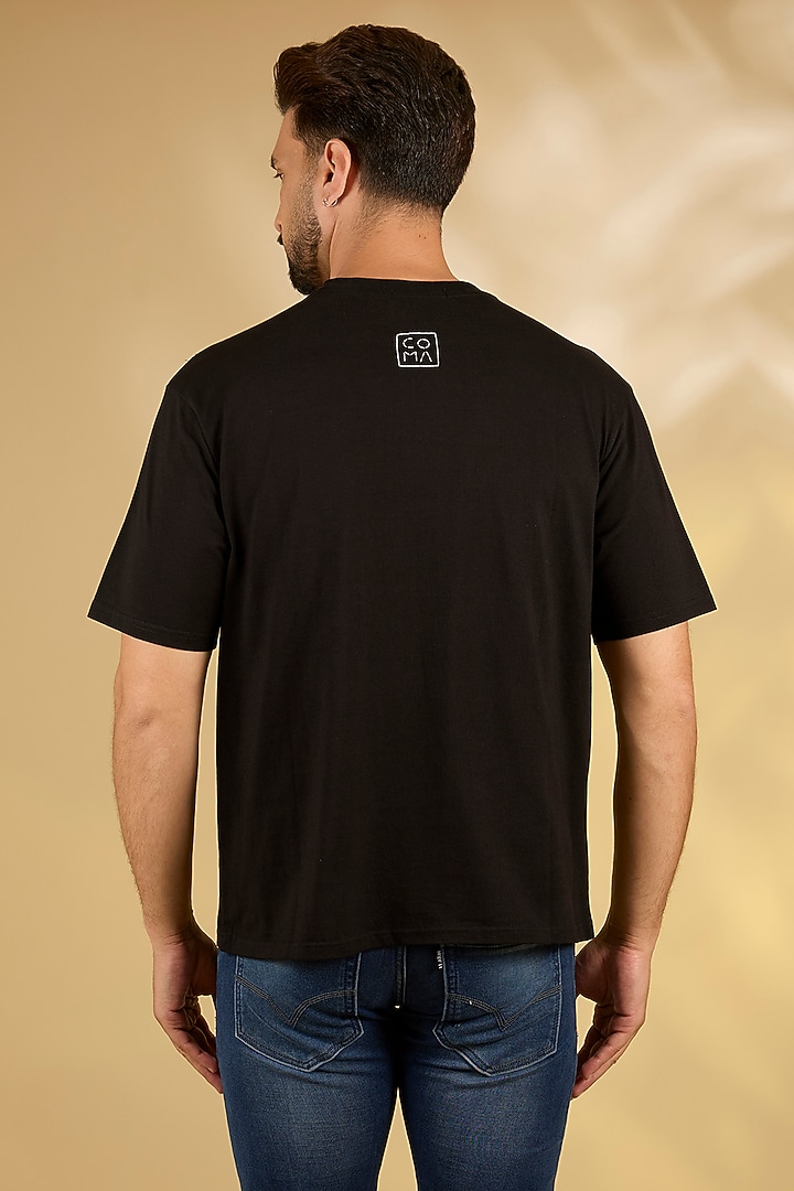 Black Knit T-Shirt by Countrymade at Pernia's Pop Up Shop