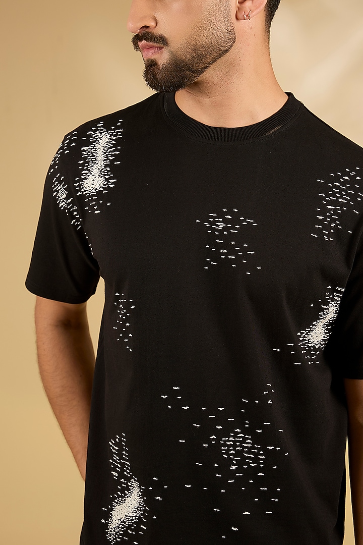 Black Knit T-Shirt by Countrymade at Pernia's Pop Up Shop