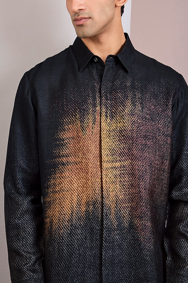 Multi-Colored Cotton Satin Wedding Shirt by Countrymade at Pernia's Pop Up Shop