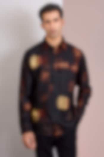 Multi-Colored Cotton Satin Wedding Shirt by Countrymade at Pernia's Pop Up Shop