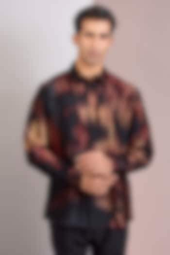 Multi-Colored Cotton Satin Wedding Shirt by Countrymade at Pernia's Pop Up Shop