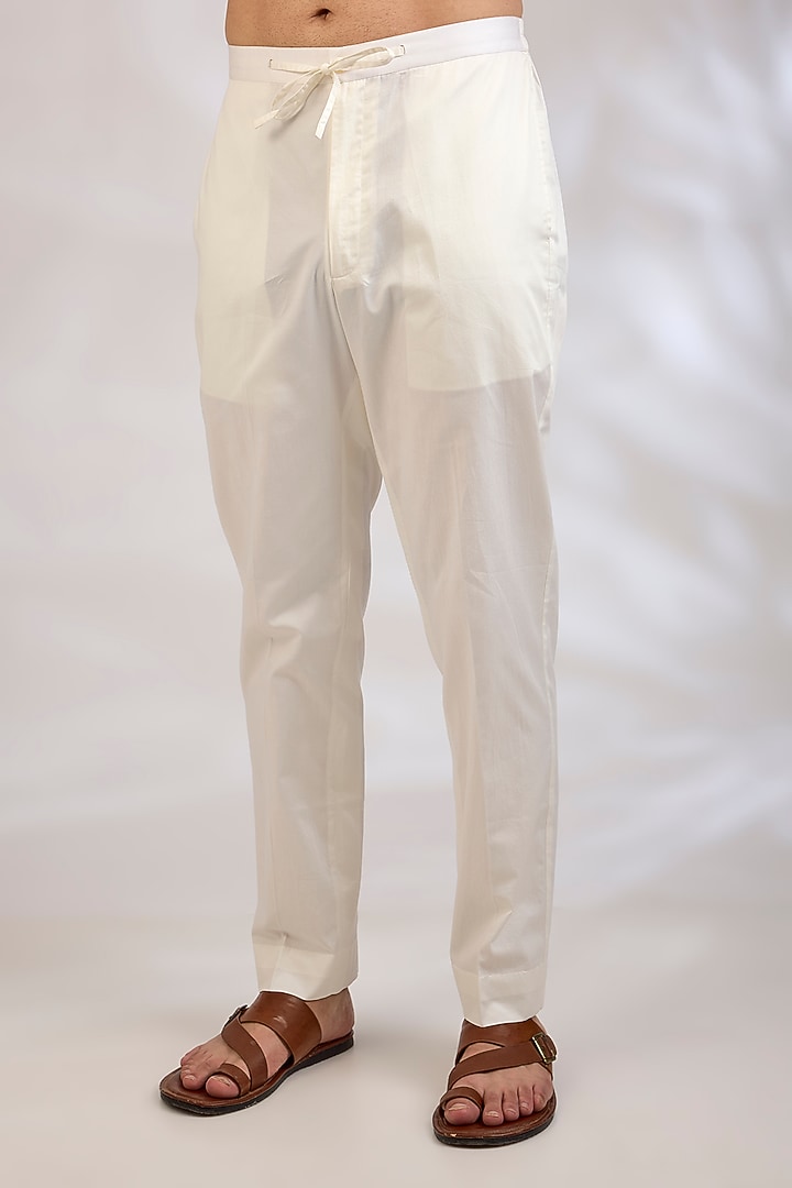 Navy Chanderi Kurta Set by Countrymade at Pernia's Pop Up Shop