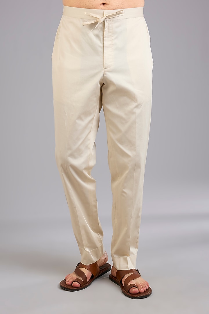 Light Olive Silk Kurta Set by Countrymade at Pernia's Pop Up Shop