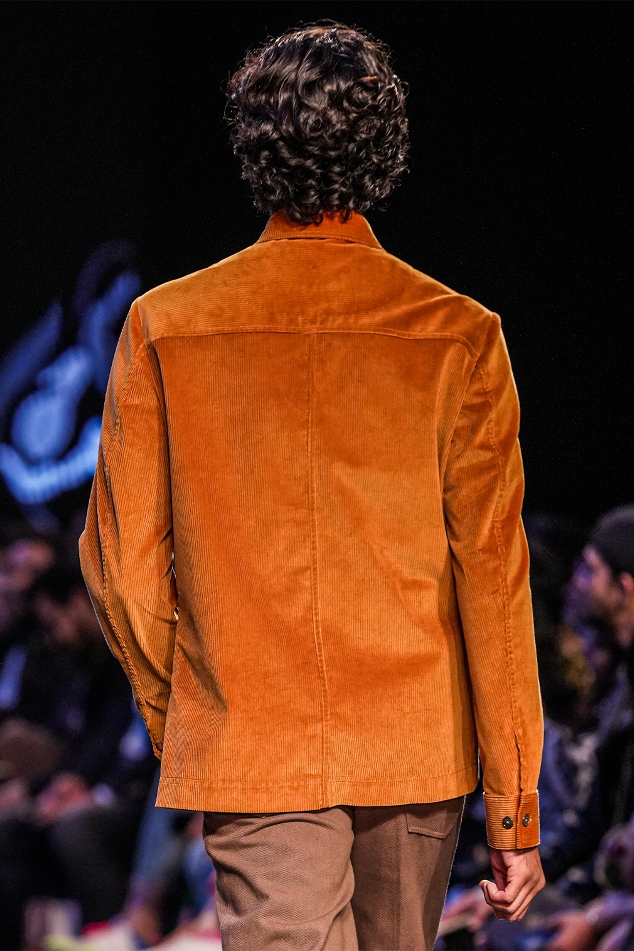 Corduroy hot sale orange jacket