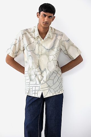 Ivory Cotton Shirt by Countrymade