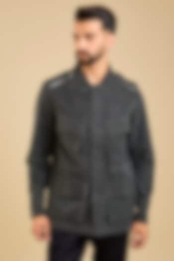 Charcoal Cotton Jacket by Countrymade at Pernia's Pop Up Shop