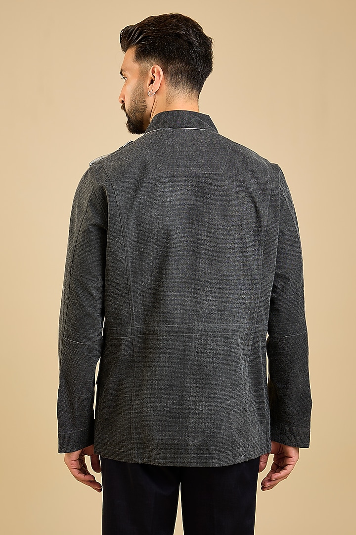 Charcoal Cotton Jacket by Countrymade at Pernia's Pop Up Shop