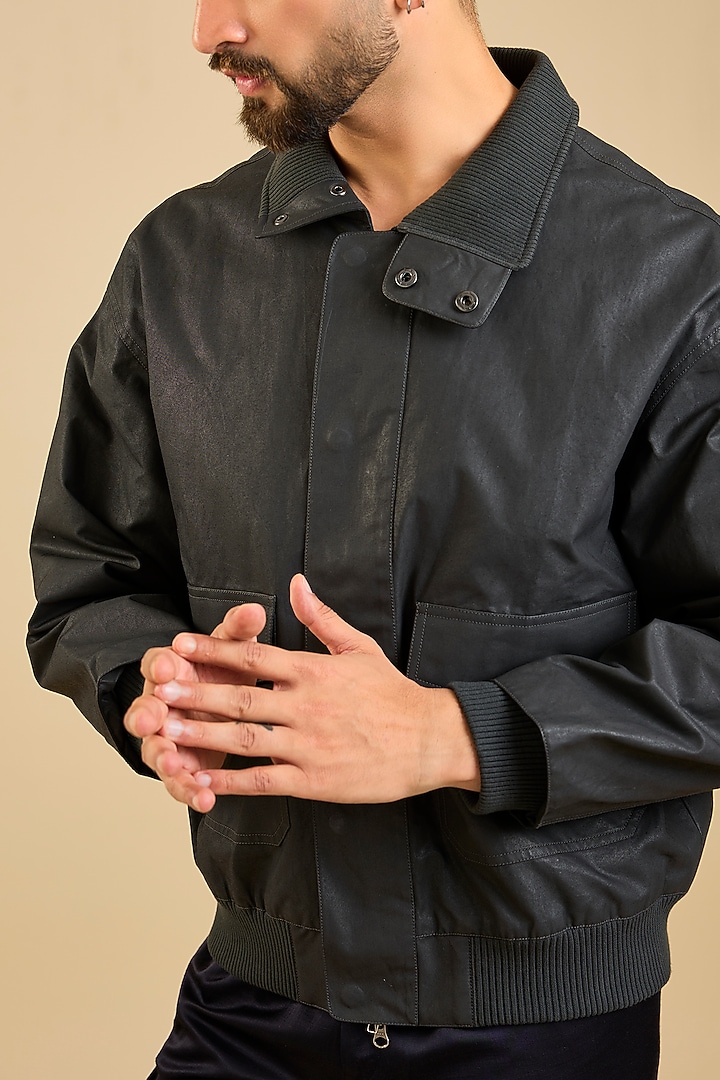 Grey Cotton Jacket by Countrymade at Pernia's Pop Up Shop