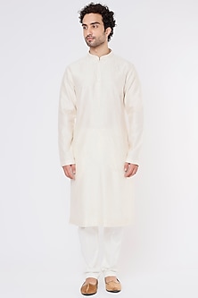 White Embroidered Kurta Set by Countrymade-POPULAR PRODUCTS AT STORE